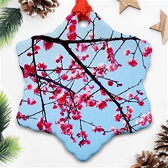 Beautiful Tree Flowers Snowflake Ornament (two Sides)