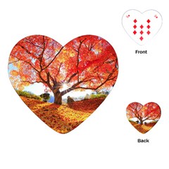 Beautiful Tree Flowers Playing Cards Single Design (heart) by 1212