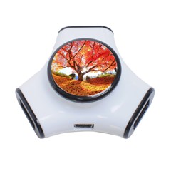 Beautiful Tree Flowers 3-port Usb Hub by 1212