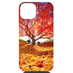 Beautiful tree flowers iPhone 14 Black UV Print Case Front