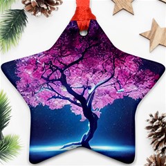 Beautiful Tree Flowers Ornament (star) by 1212