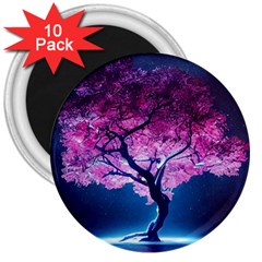 Beautiful Tree Flowers 3  Magnets (10 Pack)  by 1212