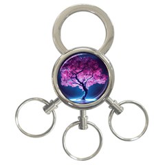 Beautiful Tree Flowers 3-ring Key Chain by 1212