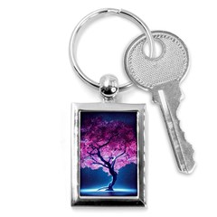 Beautiful Tree Flowers Key Chain (rectangle) by 1212