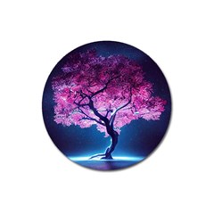 Beautiful Tree Flowers Magnet 3  (round) by 1212