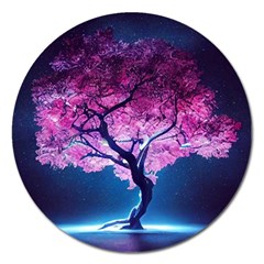 Beautiful Tree Flowers Magnet 5  (round) by 1212