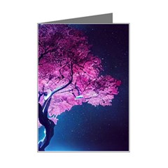 Beautiful Tree Flowers Mini Greeting Card by 1212