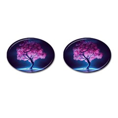 Beautiful Tree Flowers Cufflinks (oval) by 1212