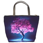 Beautiful tree flowers Bucket Bag Back