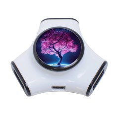 Beautiful Tree Flowers 3-port Usb Hub by 1212