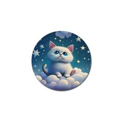 Cat On The Sky Golf Ball Marker by 1212