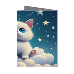 Cat On The Sky Mini Greeting Cards (pkg Of 8)