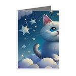 Cat on the sky Mini Greeting Cards (Pkg of 8) Right