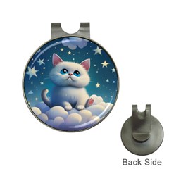 Cat On The Sky Hat Clips With Golf Markers by 1212