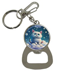 Cat On The Sky Bottle Opener Key Chain by 1212