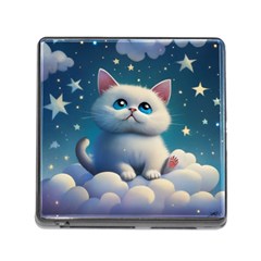 Cat On The Sky Memory Card Reader (square 5 Slot) by 1212