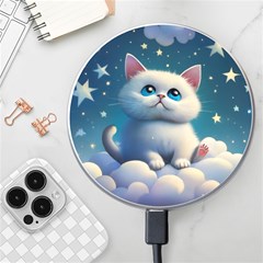 Cat On The Sky Wireless Fast Charger(white) by 1212