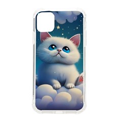 Cat On The Sky Iphone 11 Tpu Uv Print Case by 1212