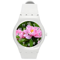 Beautiful Tree Flowers Round Plastic Sport Watch (m) by 1212