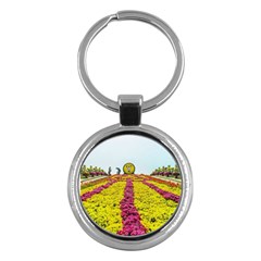 Beautiful Garden Key Chain (round) by 1212