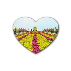 Beautiful Garden Rubber Coaster (heart) by 1212