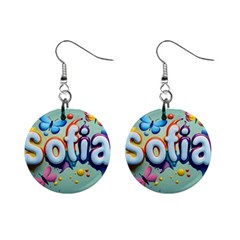 Sofia Mini Button Earrings by 1212