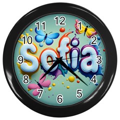 Sofia Wall Clock (black) by 1212