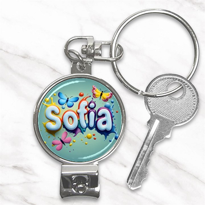 Sofia Nail Clippers Key Chain