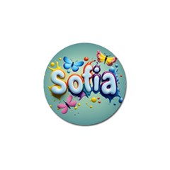 Sofia Golf Ball Marker by 1212