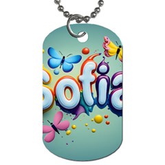 Sofia Dog Tag (two Sides) by 1212