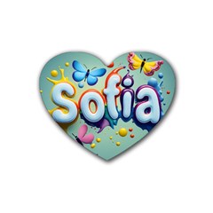 Sofia Rubber Coaster (heart) by 1212