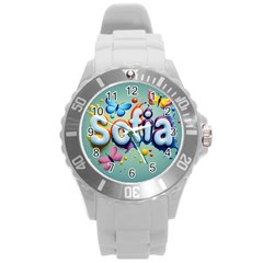 Sofia Round Plastic Sport Watch (l) by 1212