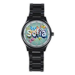 Sofia Stainless Steel Round Watch by 1212