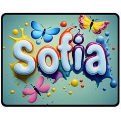 Sofia Two Sides Fleece Blanket (medium) by 1212