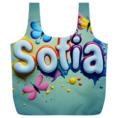 Sofia Full Print Recycle Bag (xl) by 1212