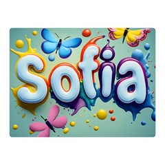 Sofia Two Sides Premium Plush Fleece Blanket (mini) by 1212