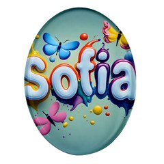 Sofia Oval Glass Fridge Magnet (4 Pack) by 1212