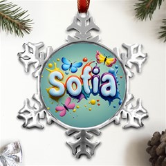 Sofia Metal Small Snowflake Ornament by 1212