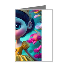 Beautiful Flowers With Cartoon Mini Greeting Card by 1212