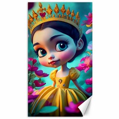 Beautiful Flowers With Cartoon Canvas 40  X 72  by 1212