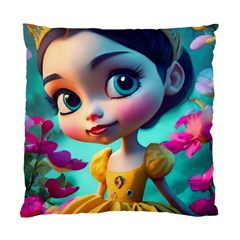 Beautiful Flowers With Cartoon Standard Cushion Case (two Sides) by 1212