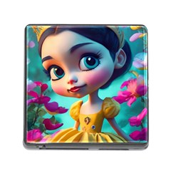 Beautiful Flowers With Cartoon Memory Card Reader (square 5 Slot) by 1212