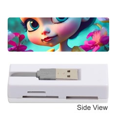 Beautiful Flowers With Cartoon Memory Card Reader (stick) by 1212