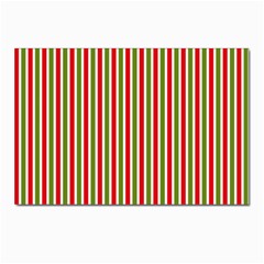 Pattern Background Red White Green Postcards 5  X 7  (pkg Of 10) by Amaryn4rt