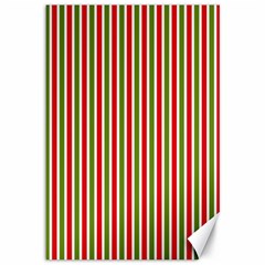 Pattern Background Red White Green Canvas 12  x 18 