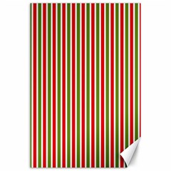 Pattern Background Red White Green Canvas 24  X 36  by Amaryn4rt