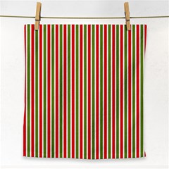 Pattern Background Red White Green Face Towel by Amaryn4rt