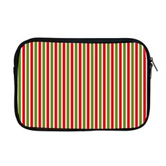 Pattern Background Red White Green Apple Macbook Pro 17  Zipper Case by Amaryn4rt