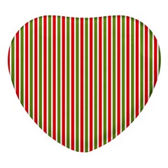 Pattern Background Red White Green Heart Glass Fridge Magnet (4 Pack) by Amaryn4rt