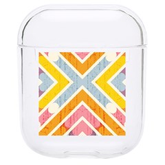 Line Pattern Cross Print Repeat Hard Pc Airpods 1/2 Case by Amaryn4rt